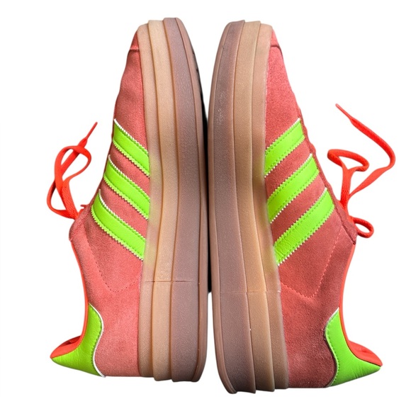 Adidas w’s orange platform gazelles 9.5 - Picture 4 of 11